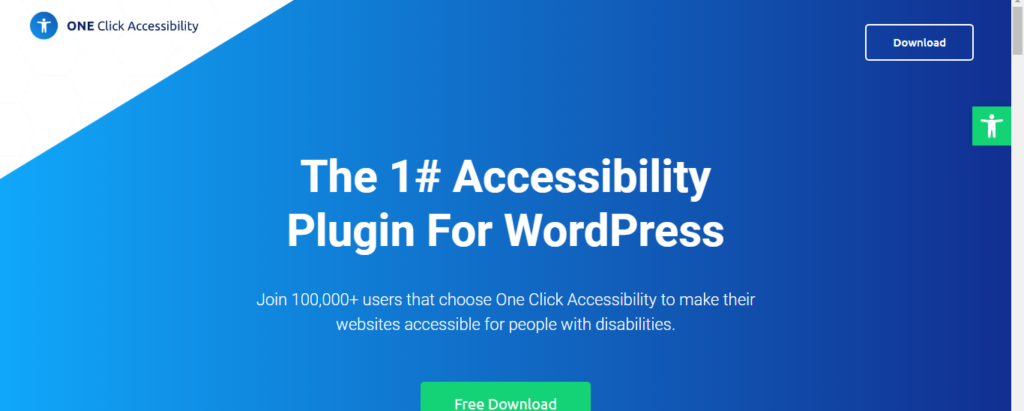 one click accessibility